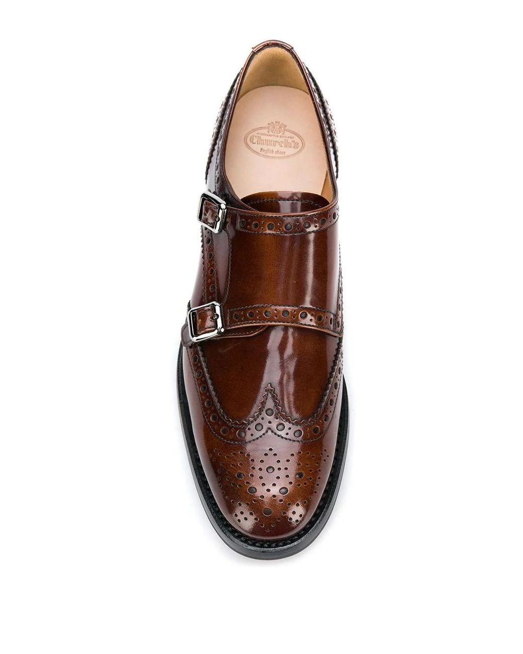 Church's Brown Lana Monk Brogue Detailed Loafers