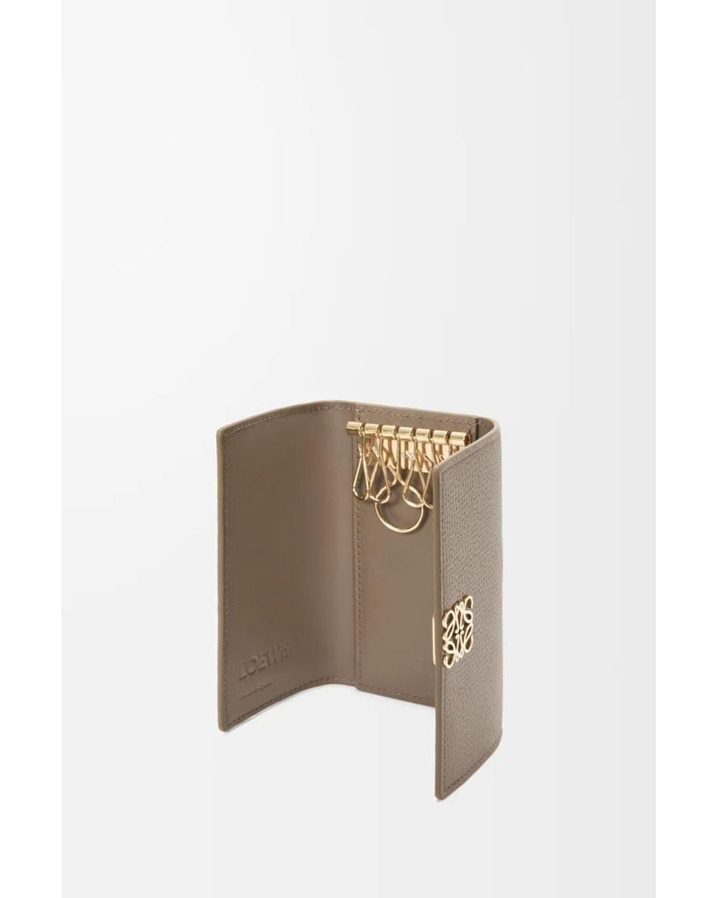 Loewe Brown Anagram Key Case