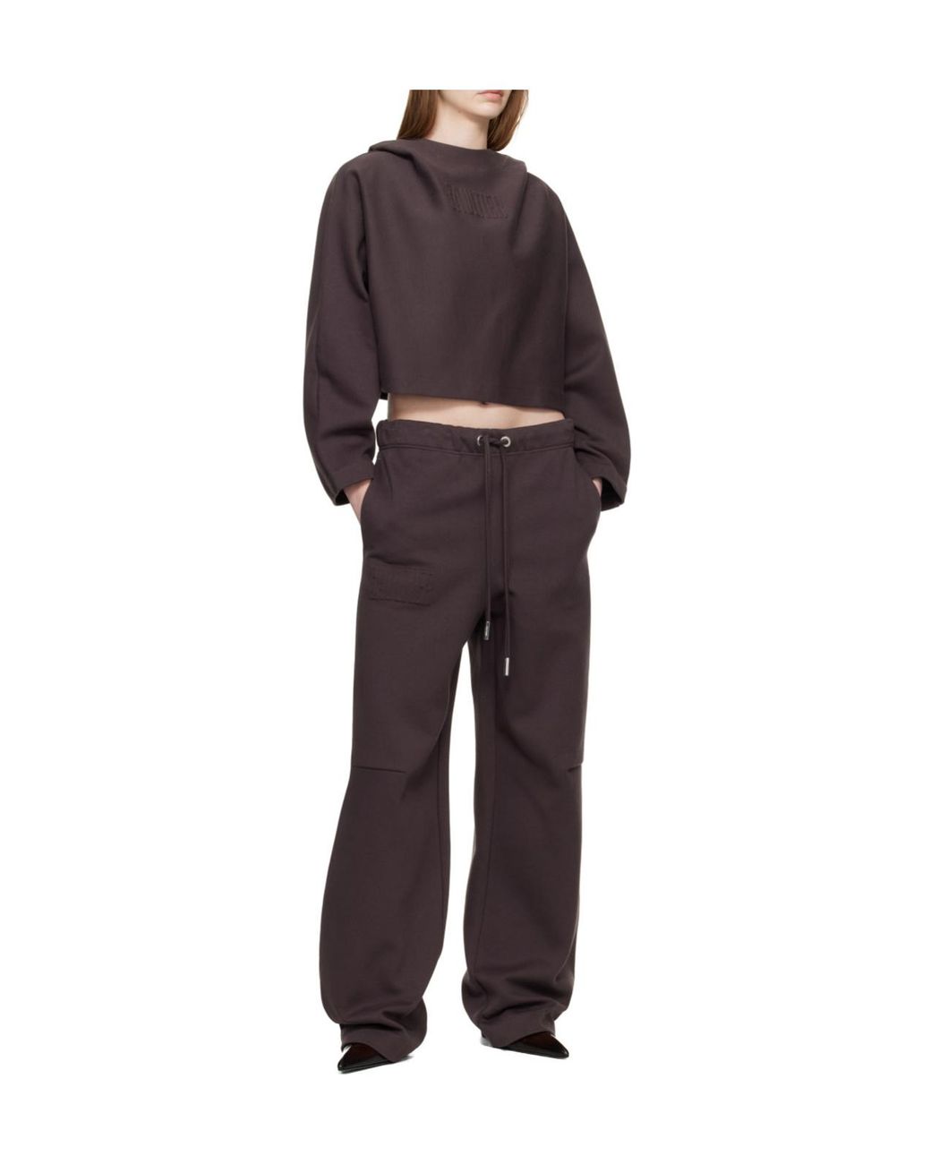 Jean Paul Gaultier Purple Embossed-Logo Hoodie