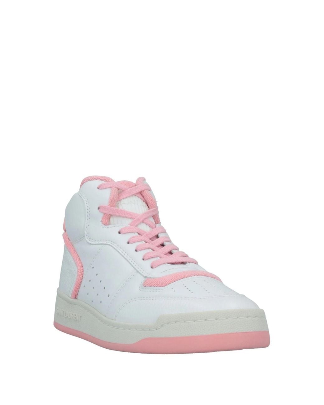 Saint Laurent Blue Color-Block High-Top Sneakers