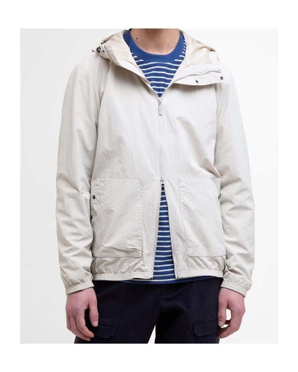 Barbour White Riverdale Showerproof Jacket for men