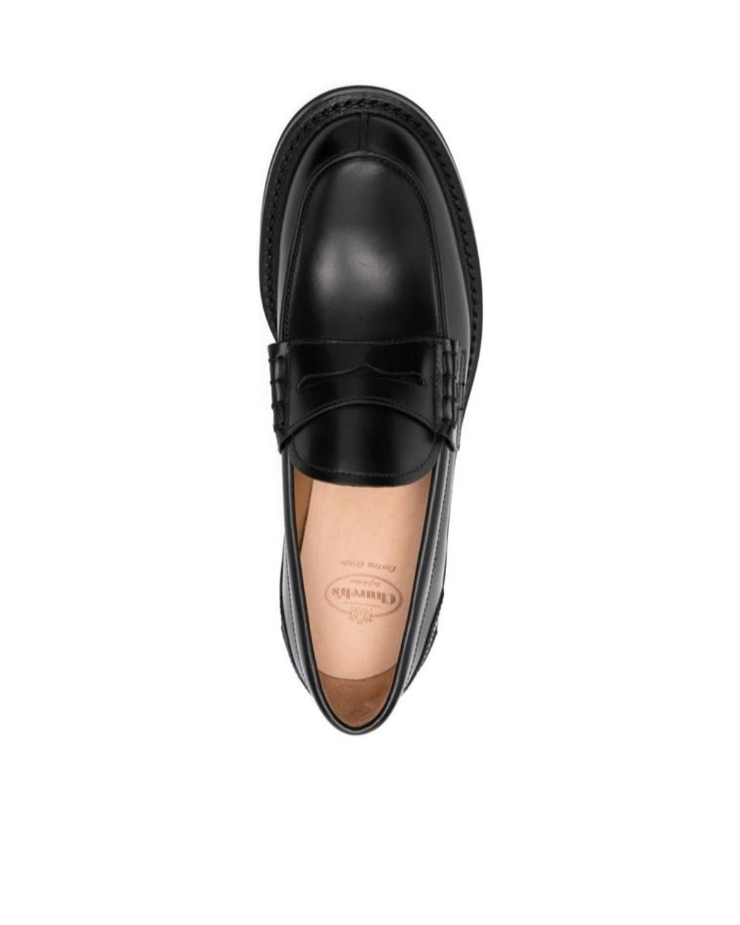 Church's Black Penny-Strap Leather Loafers