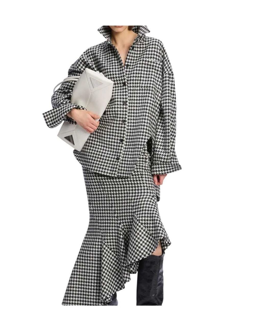 The Attico Multicolor The Houndstooth Patterned Overshirt