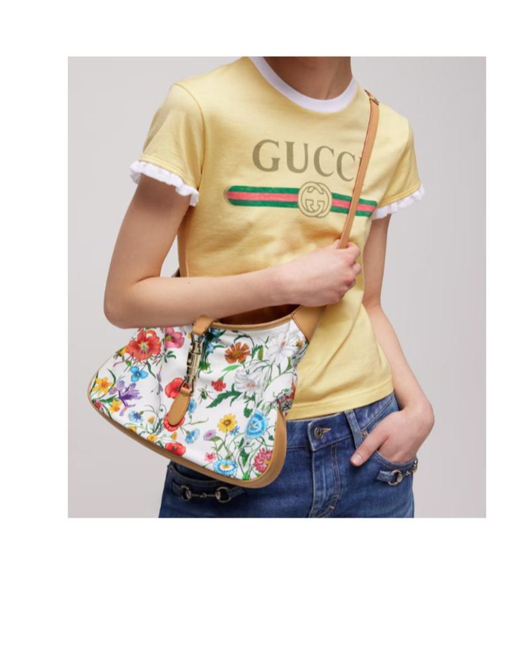 Gucci Multicolor Jackie 1961 Medium Shoulder Bag