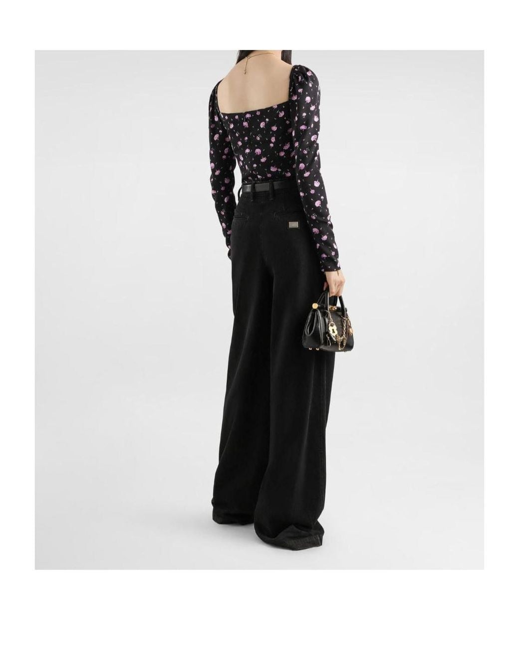 Dolce & Gabbana Black Pleated Jeans
