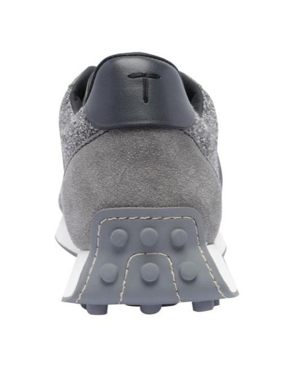 Tod's Gray Logo Embroidered Panelled Sneakers for men