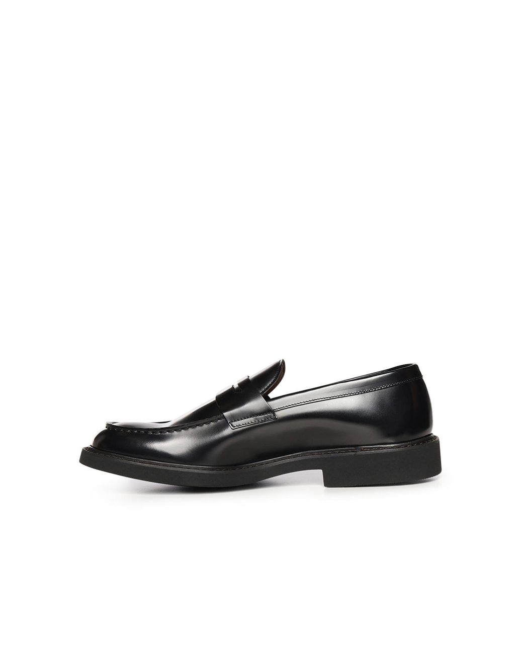 Doucal's Black Penny Loafers for men