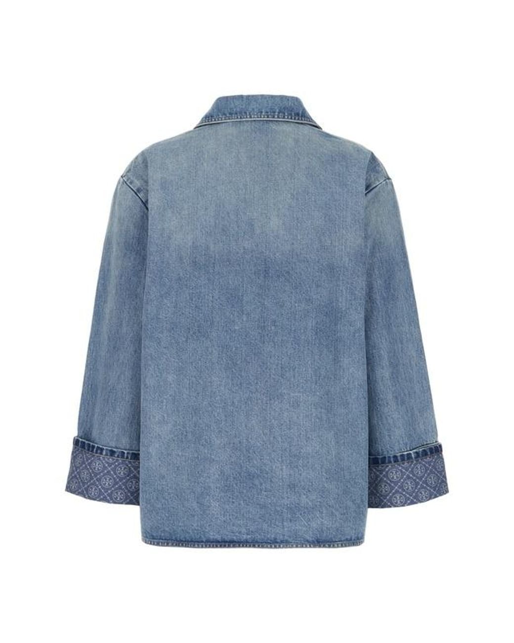Tory Burch Blue Denim Barn Jacket