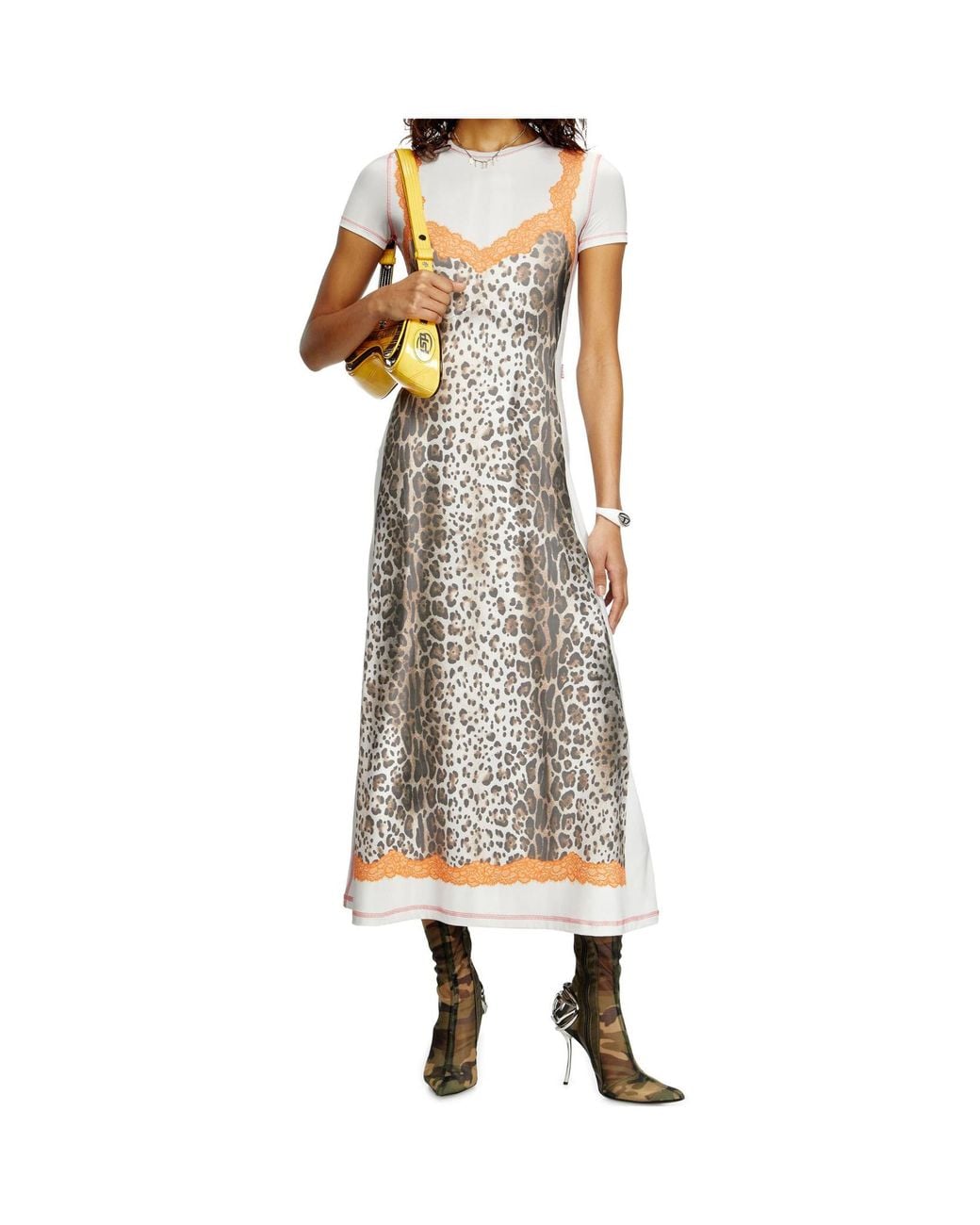 DIESEL Multicolor D-Ile Midi Dress