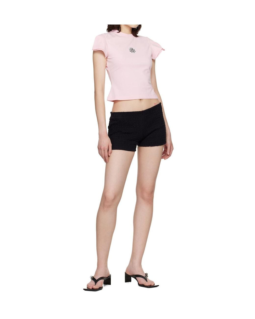 Vetements Black Baby Pleated Shorts