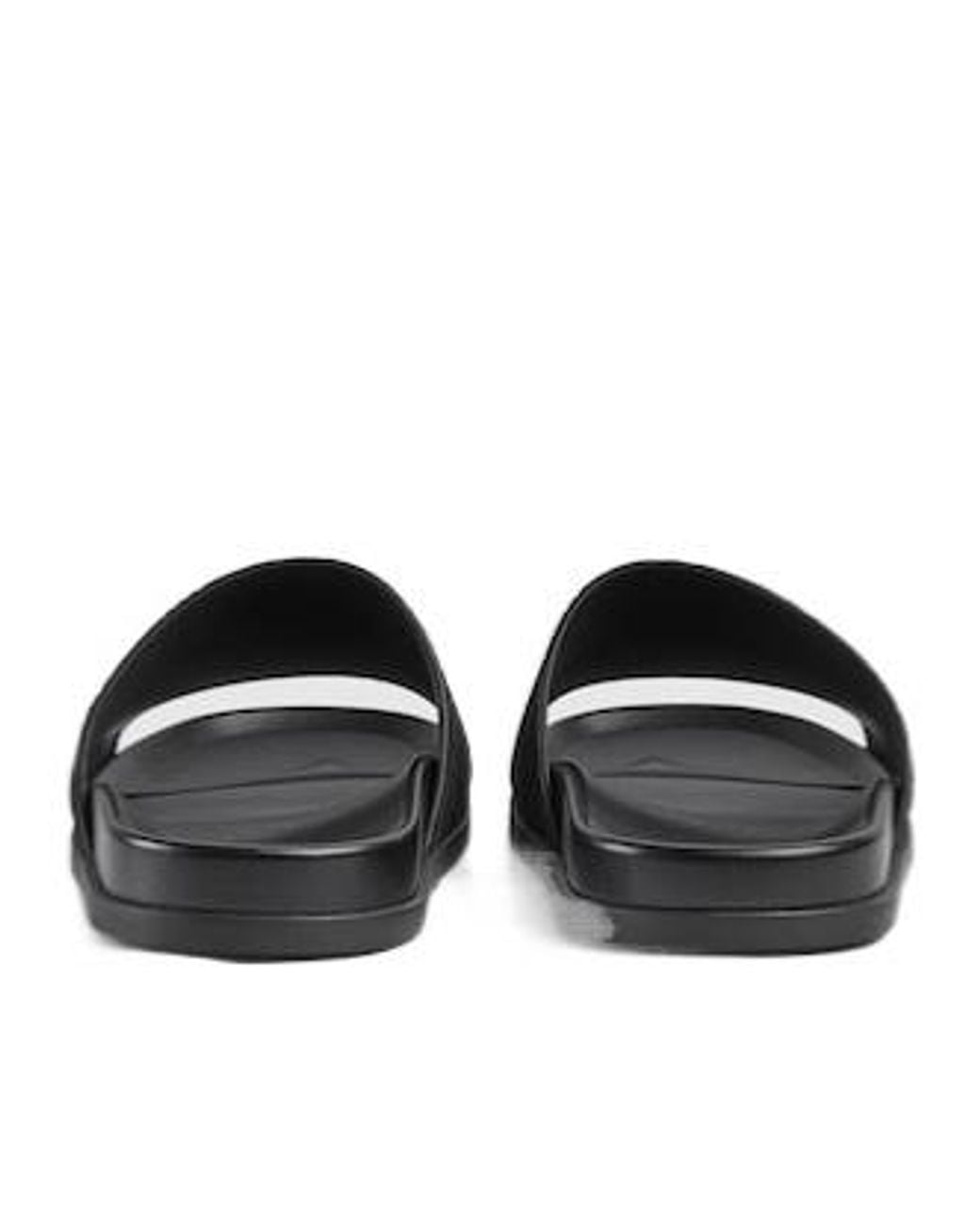 Gucci Black Logo Detailed Slide Sandals for men