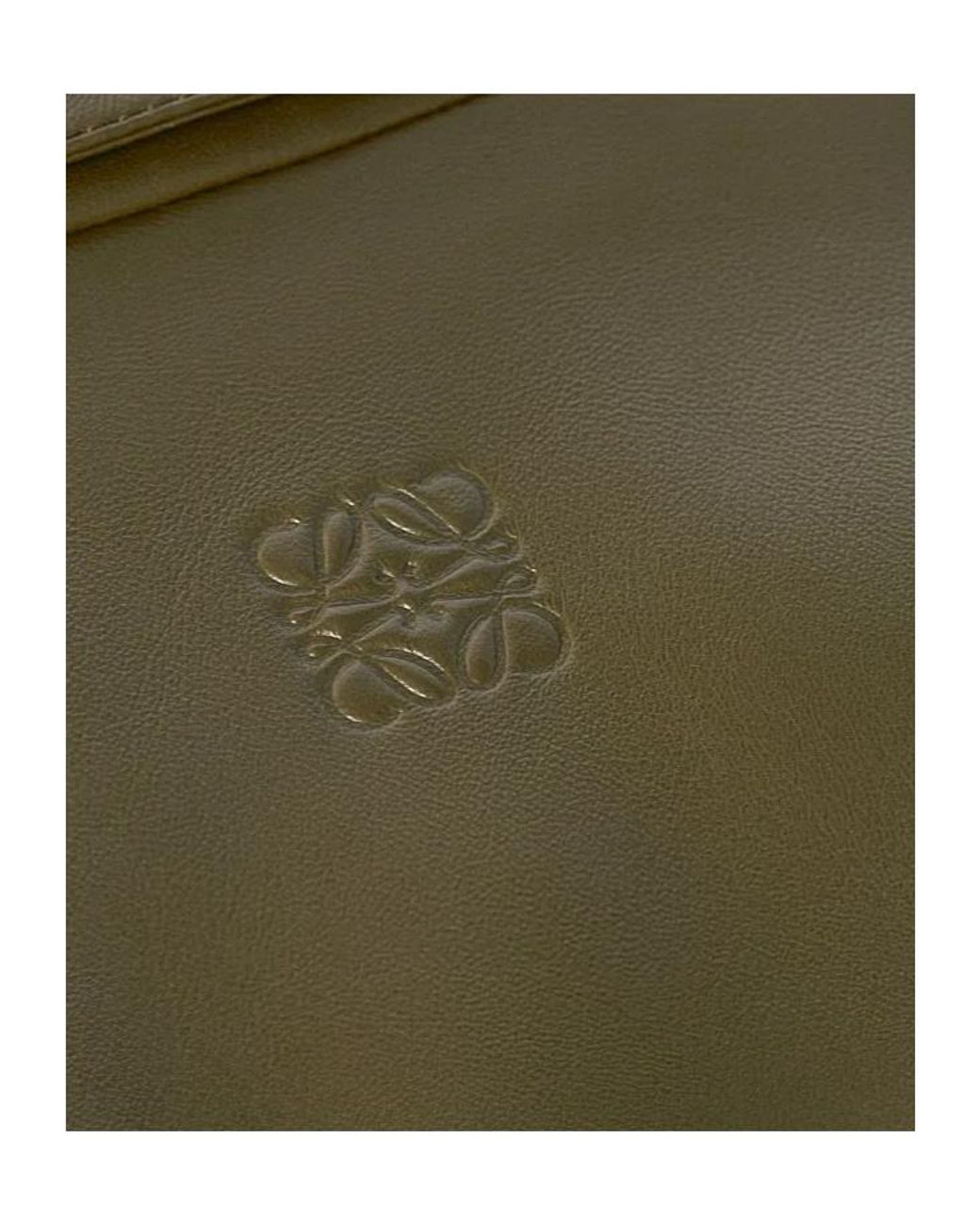 Loewe Green Anagram Logo Debossed Shirt for men