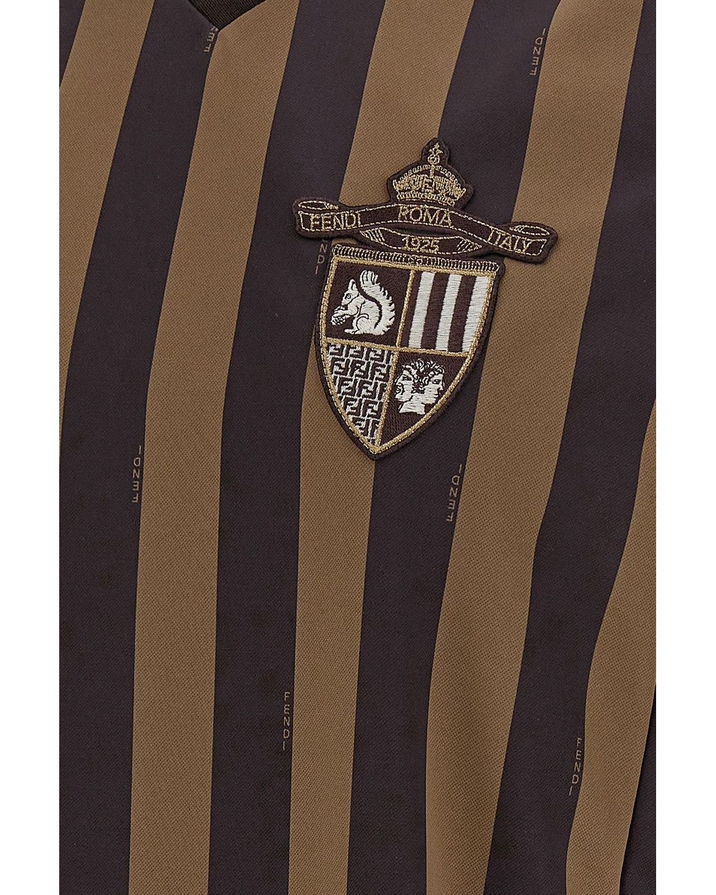 Fendi Brown T-Shirt And Polo Shirt for men