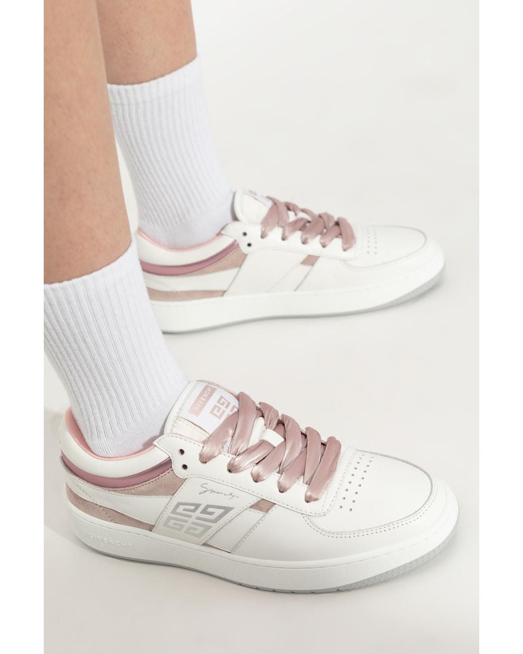 Givenchy White Sneakers Lace Up