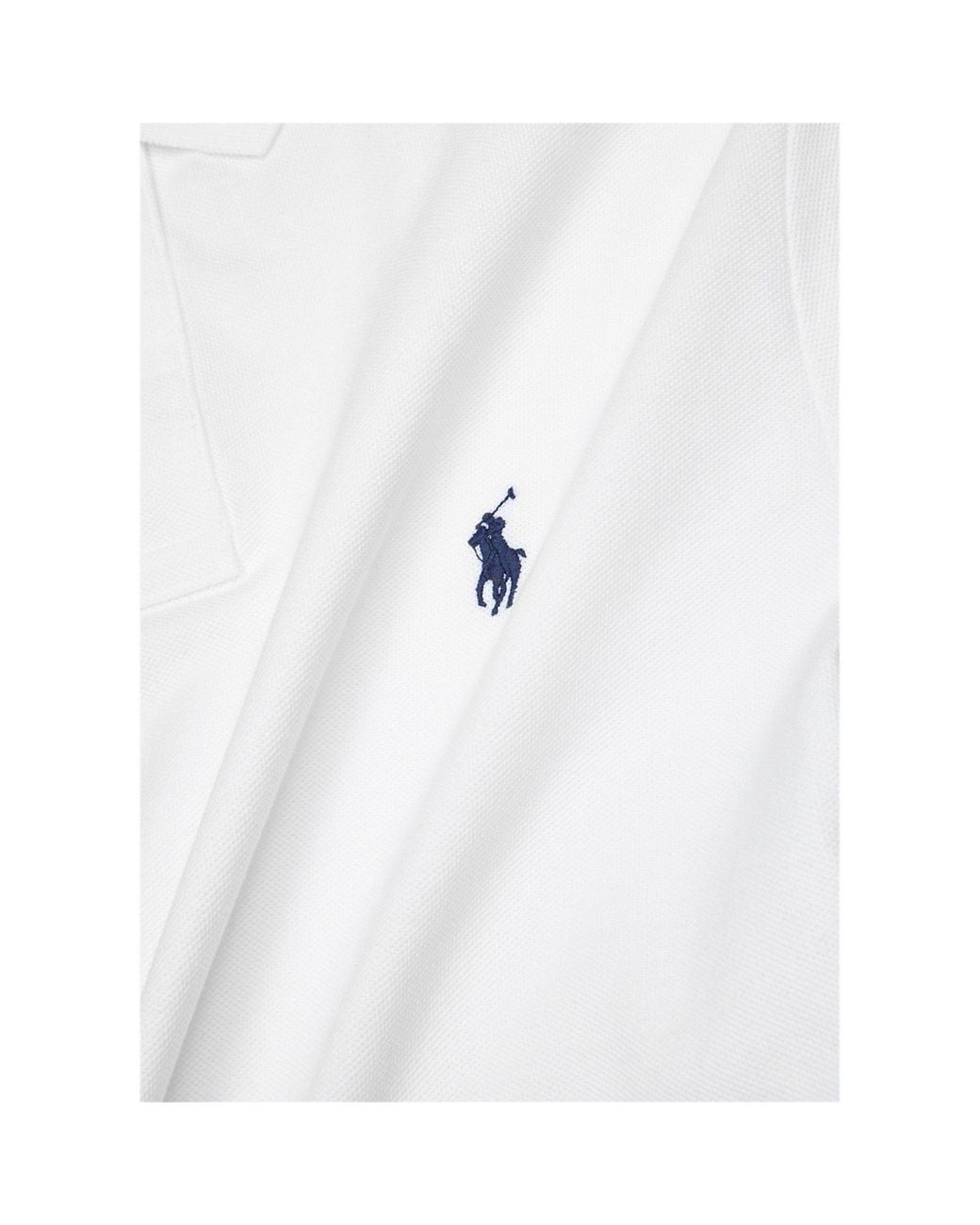 Polo Ralph Lauren White Short-Sleeved Polo Shirt for men