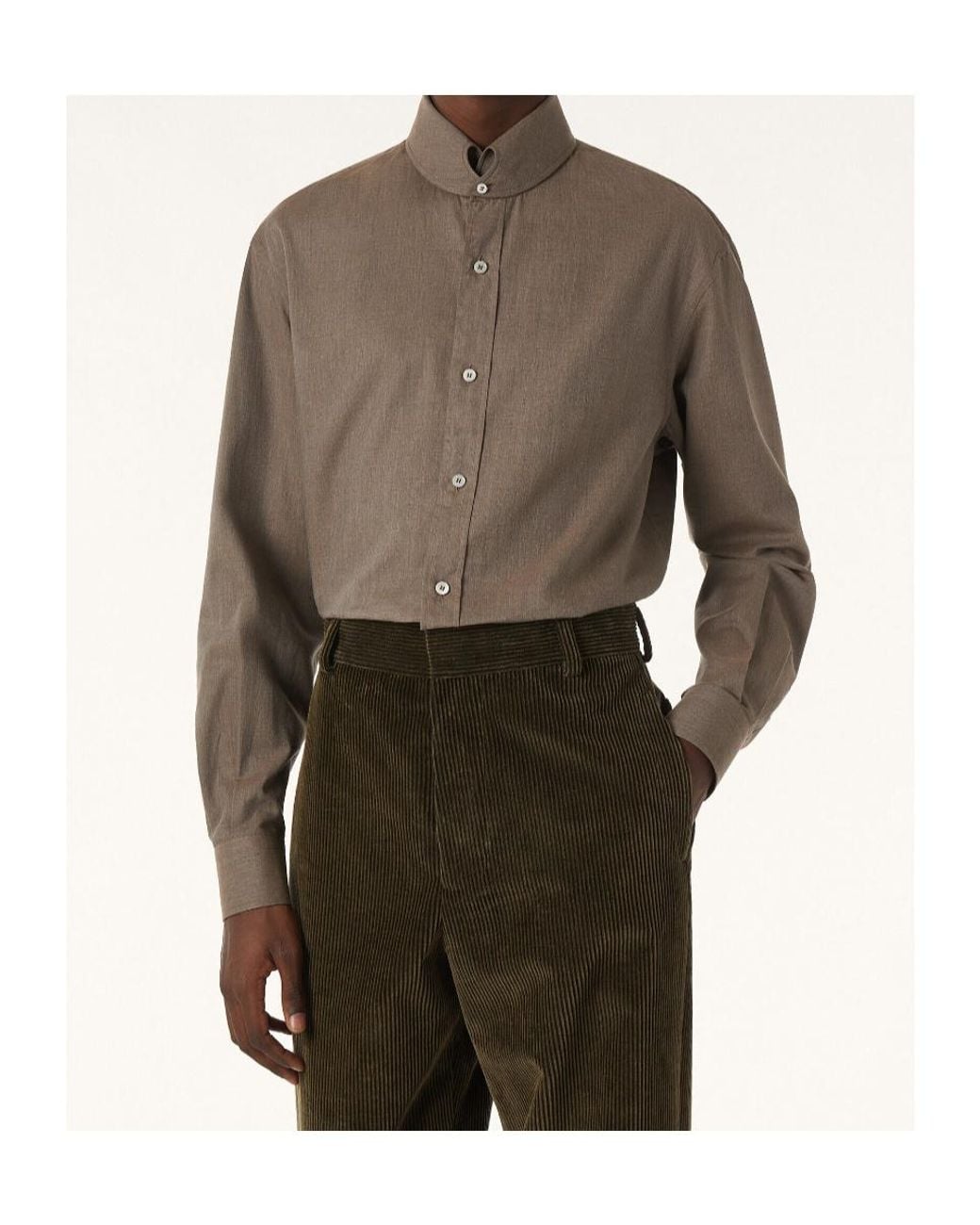 Loro Piana Brown Elia Shirt for men