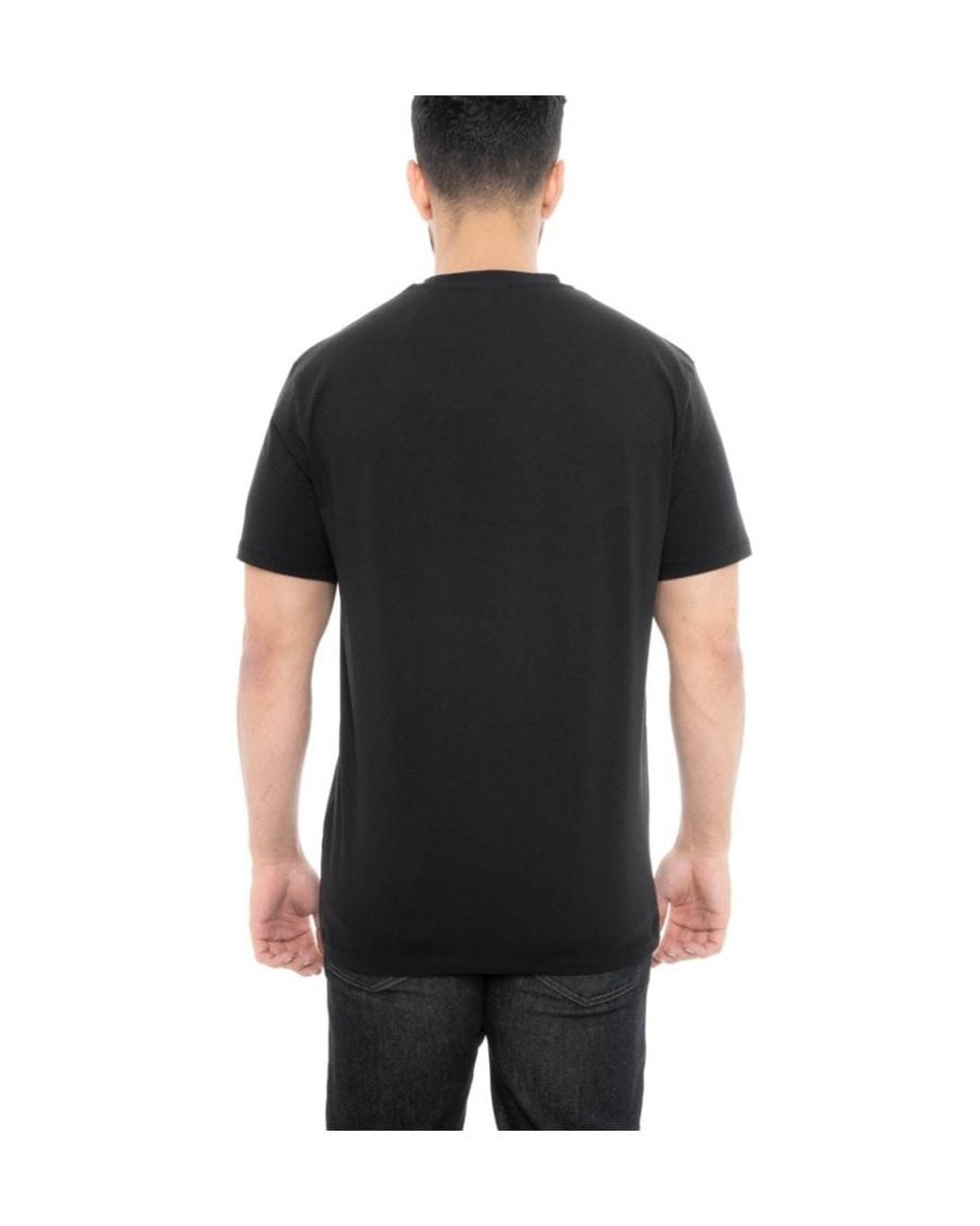 Paul & Shark Black T-Shirt With Round Neck And Short Sleeves for men