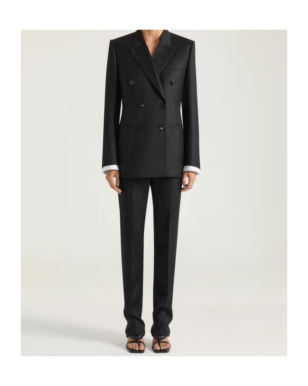 Givenchy Black Striped Skinny Pants