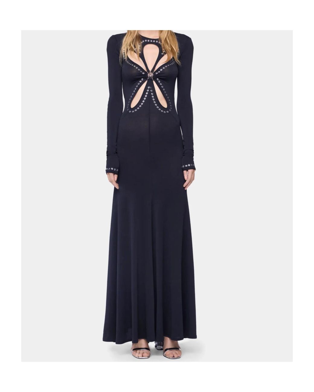 Rabanne Black Rabanne Second-Skin Long Dress