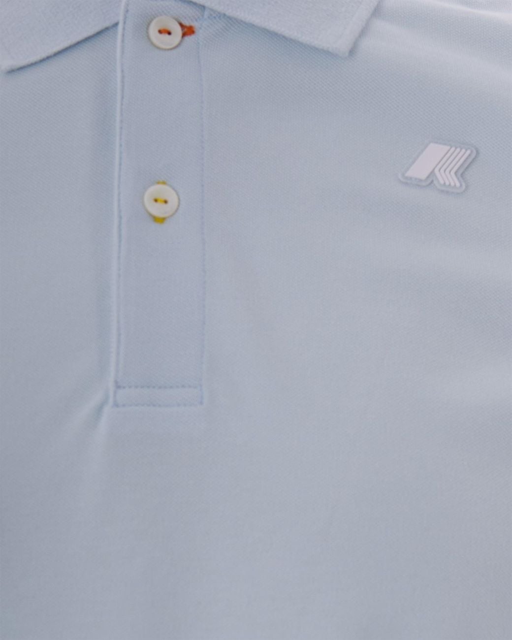 K-Way Blue Logo-Appliqué Polo Shirt for men