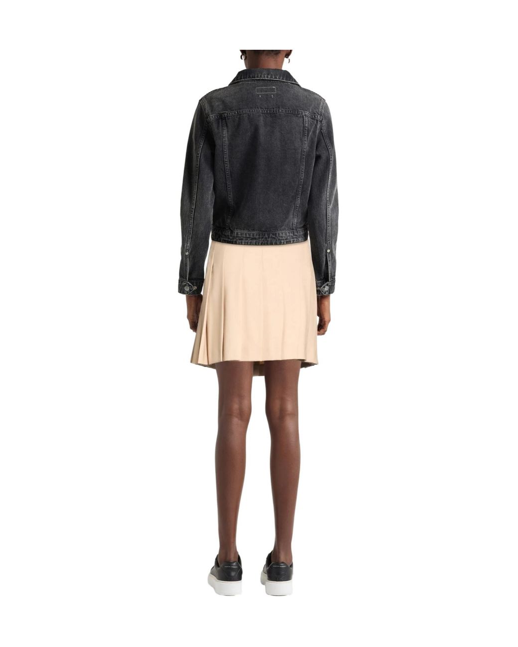 Max Mara Natural Sand Mini Skirt Virgin Wool, Polyester