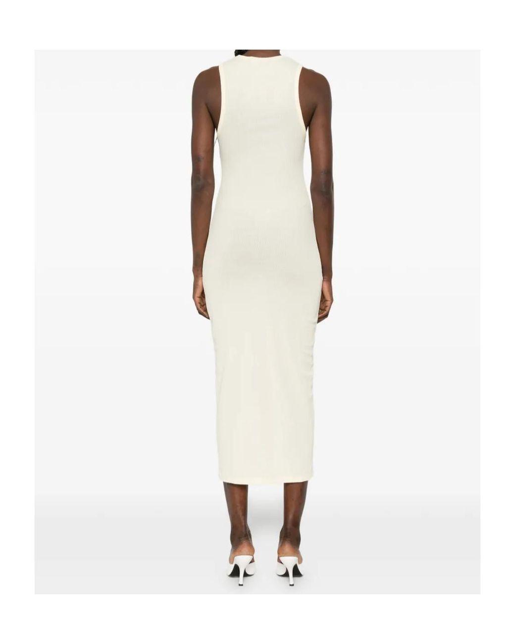 Wardrobe NYC White Racer Dress