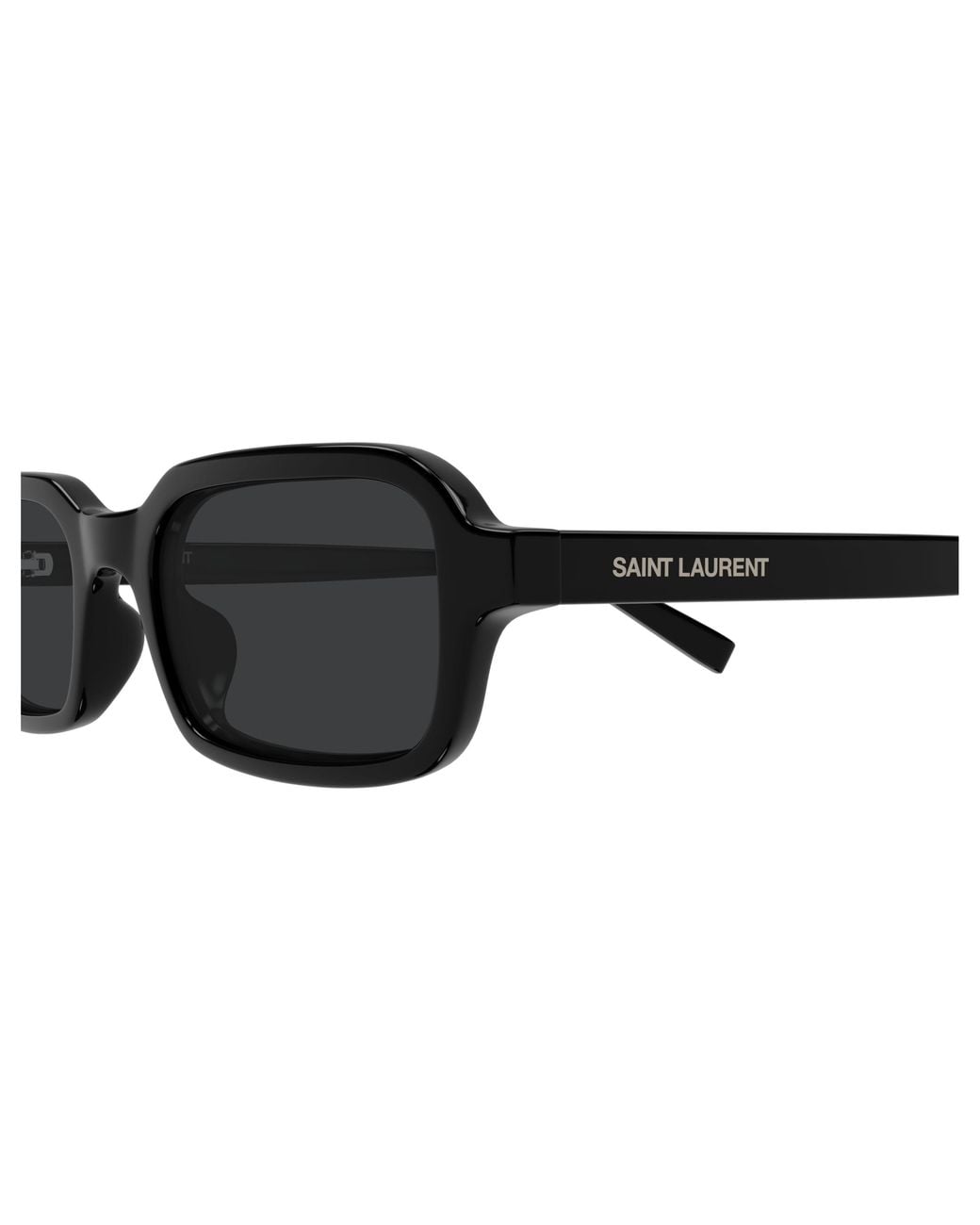 Saint Laurent Green Eyewear Rectangle Frame Sunglasses