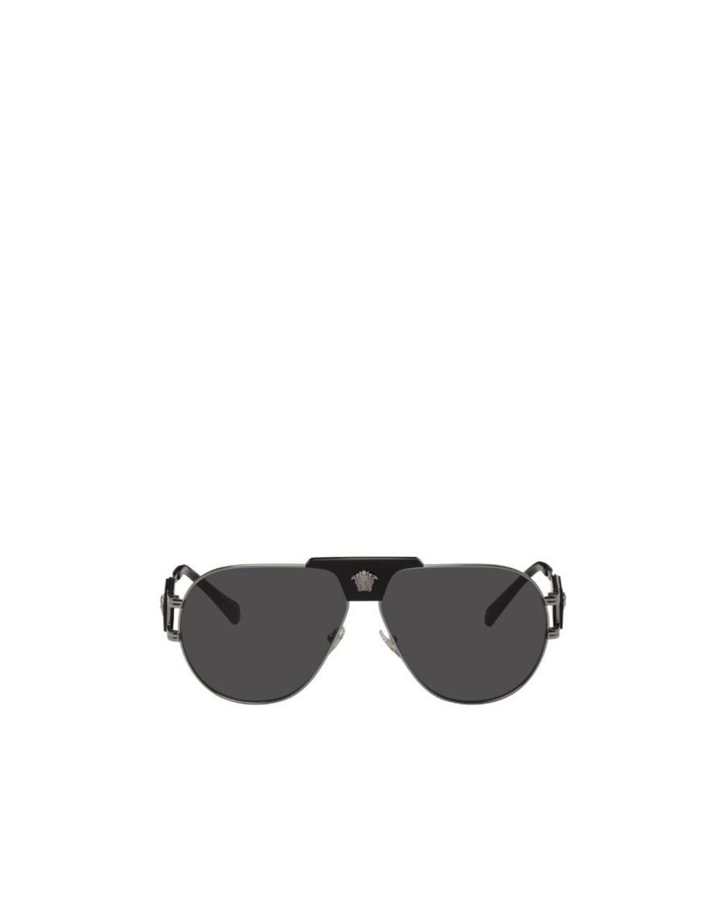 Versace Black Logo Sunglasses for men