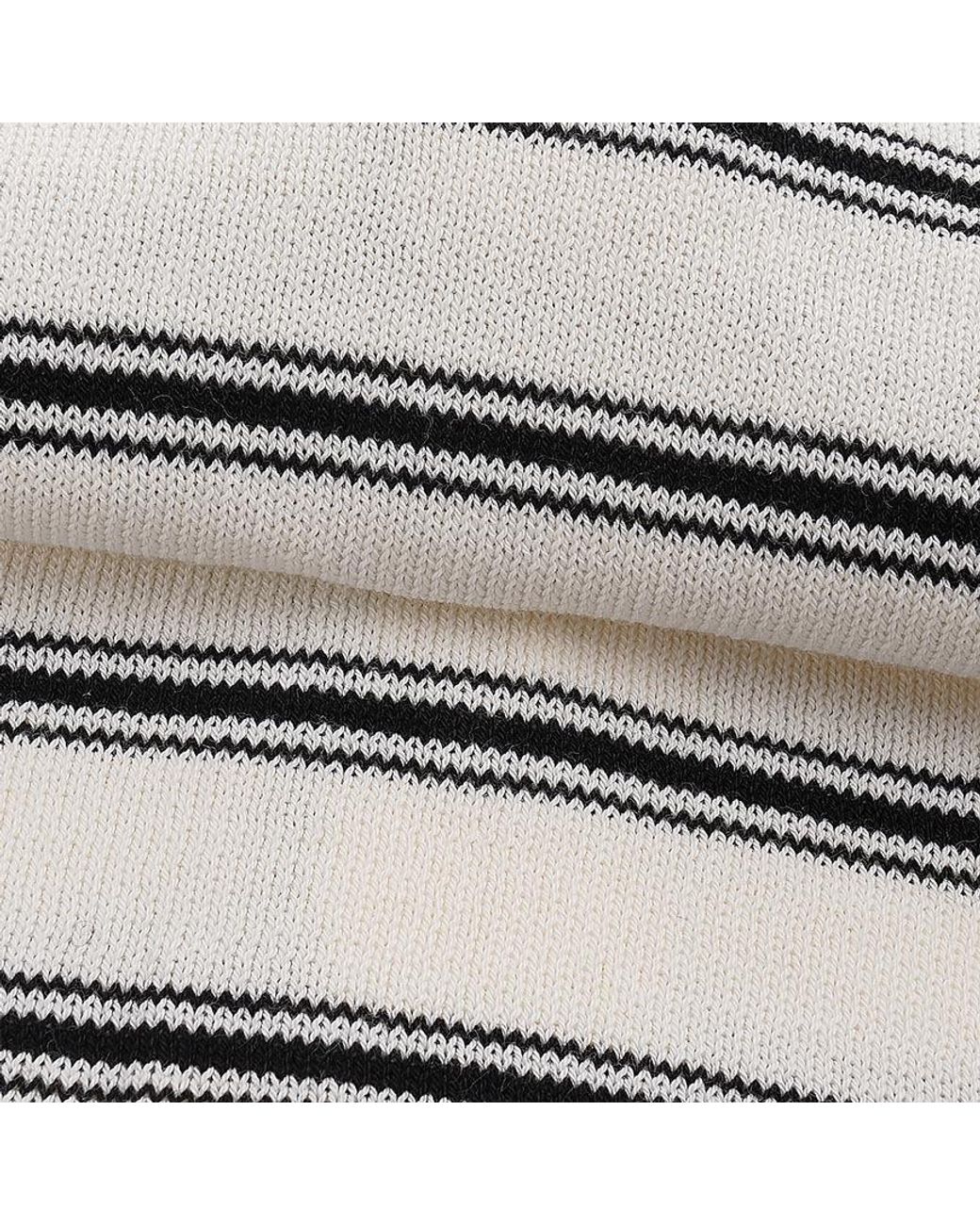 A.P.C. White Cardigan A Righe Ecru