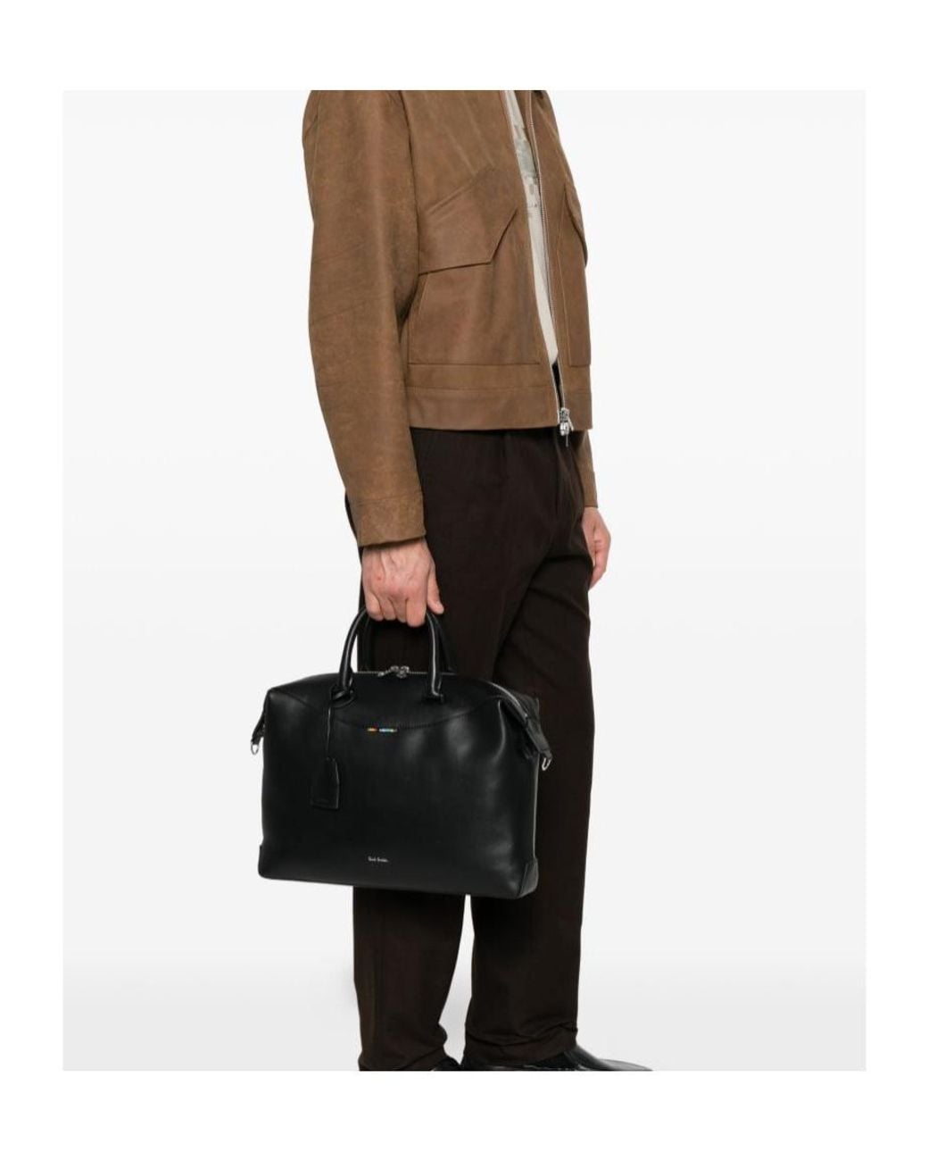 Paul Smith Black Top-Handle Briefcase for men