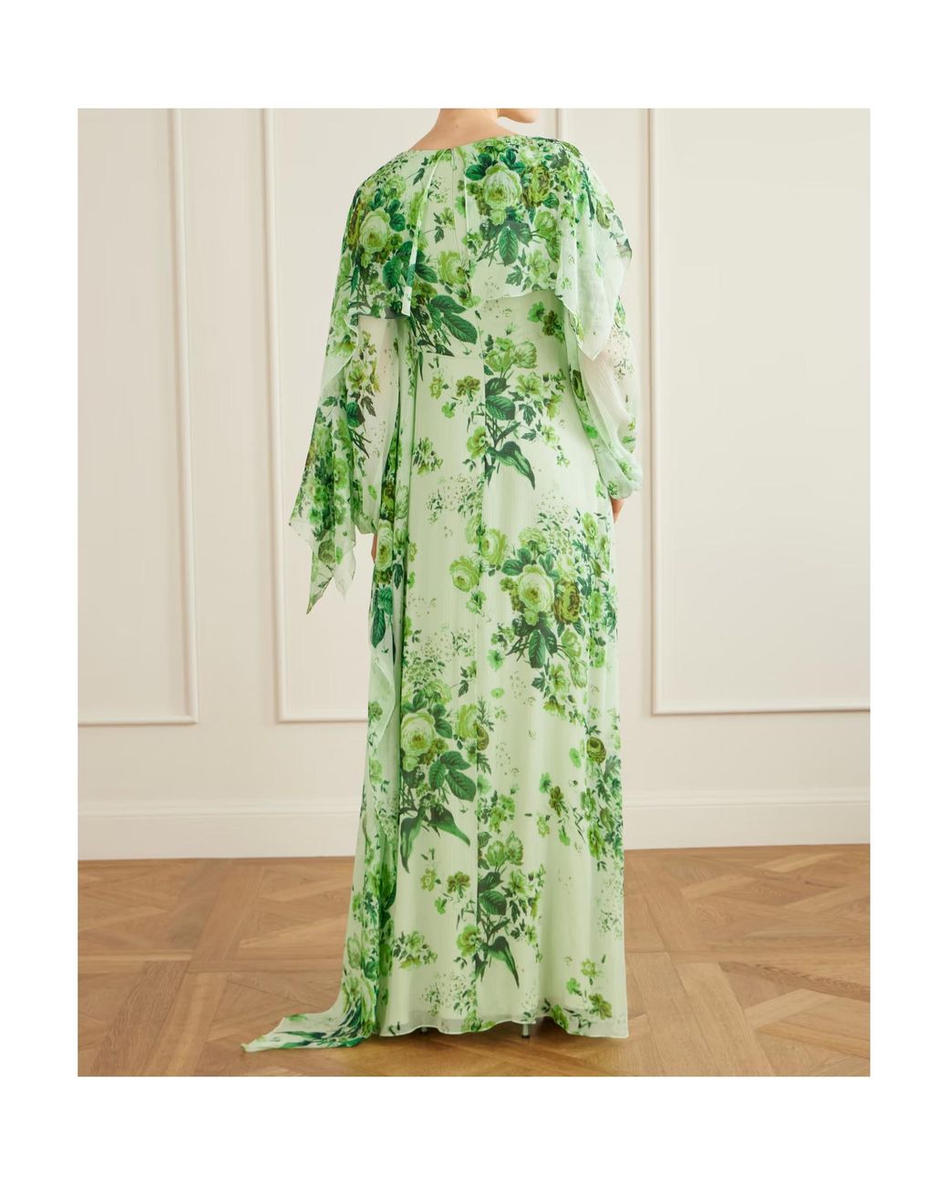 Erdem Green Printed Dress