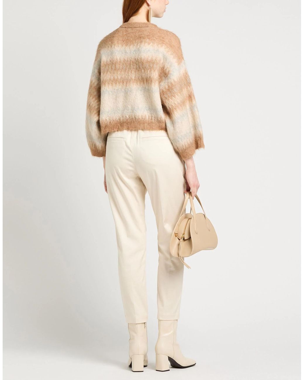 Brunello Cucinelli White Tapered-Leg Trousers