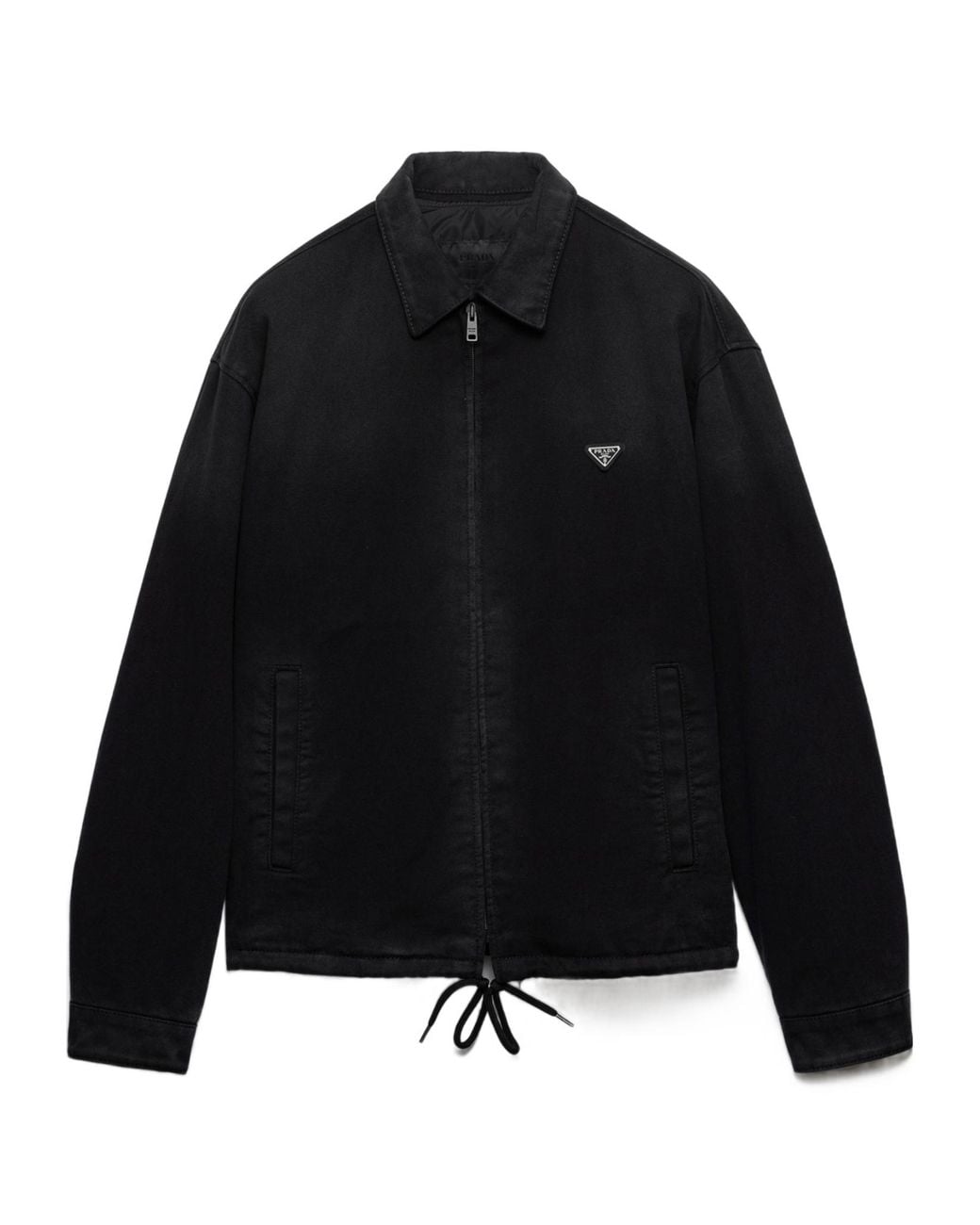 Prada Black Padded Denim Blouson Jacket for men