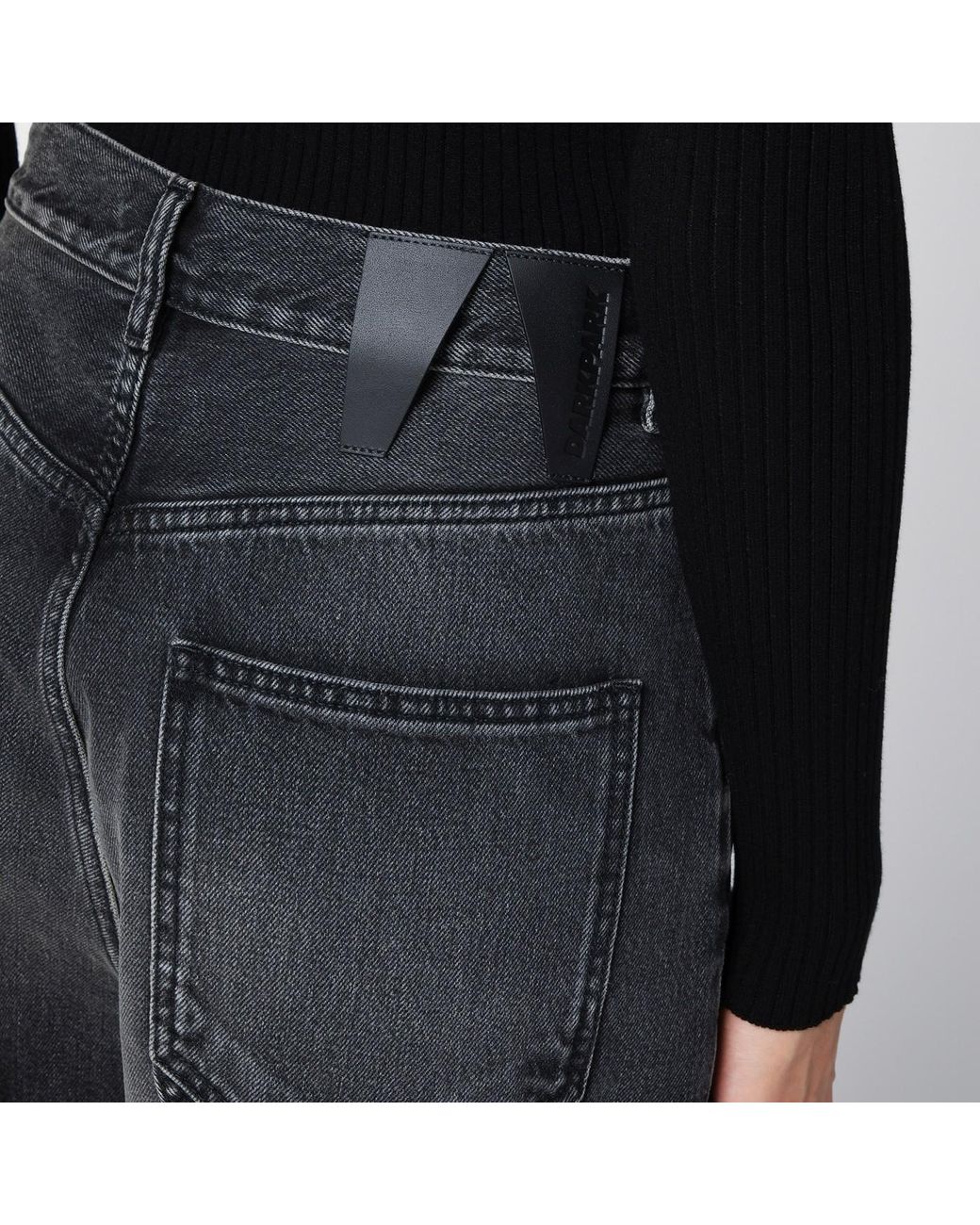 DARKPARK Black Belt Ring Washed Jeans