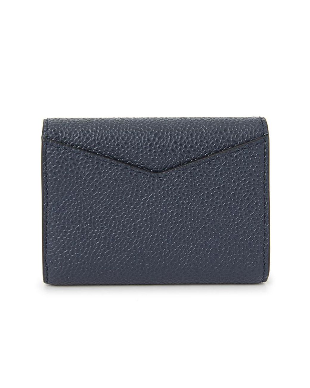 Thom Browne Blue Stripe Detailed Envelope Card Case