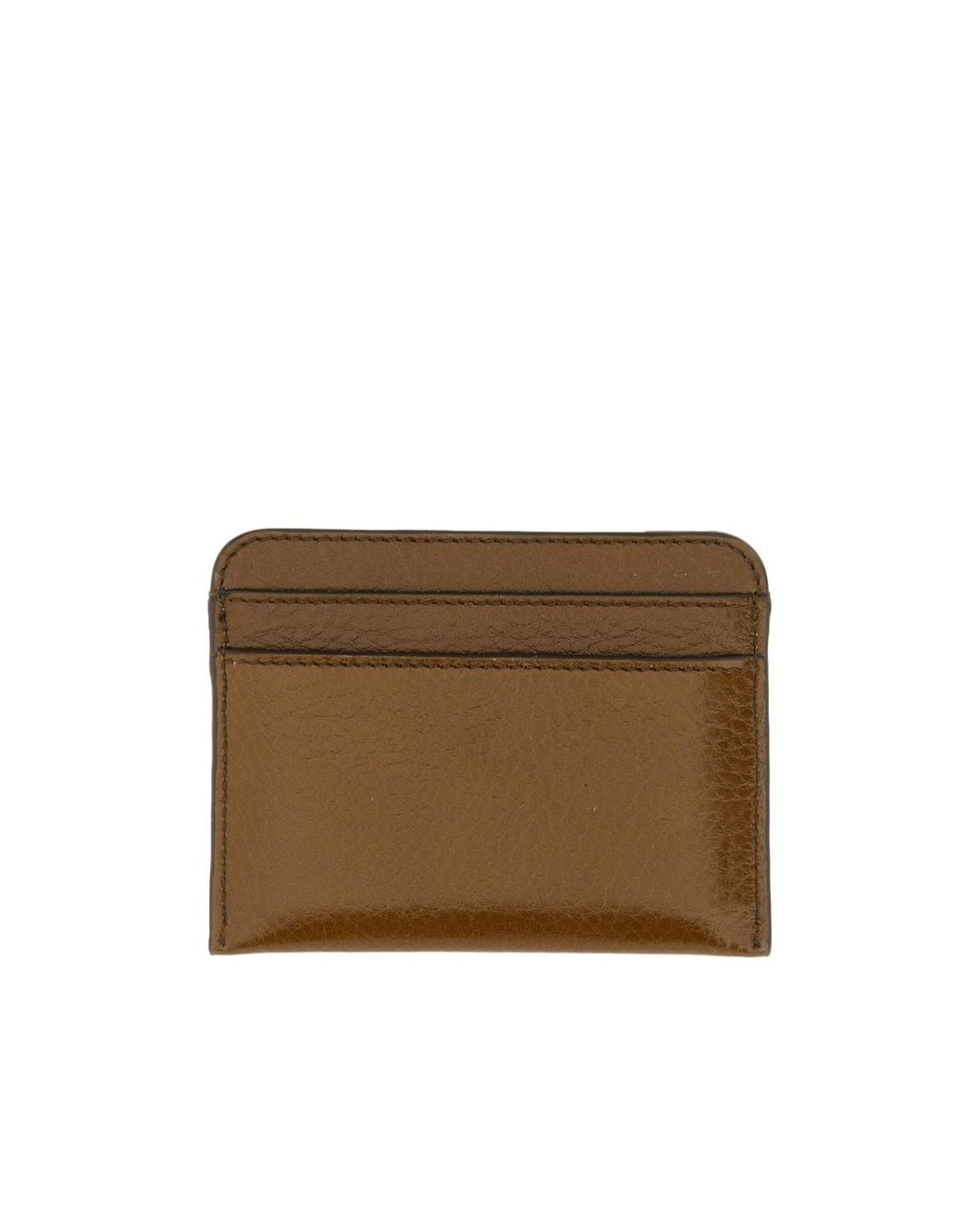 Chloé Brown Chloé Logo Embossed Cardholder