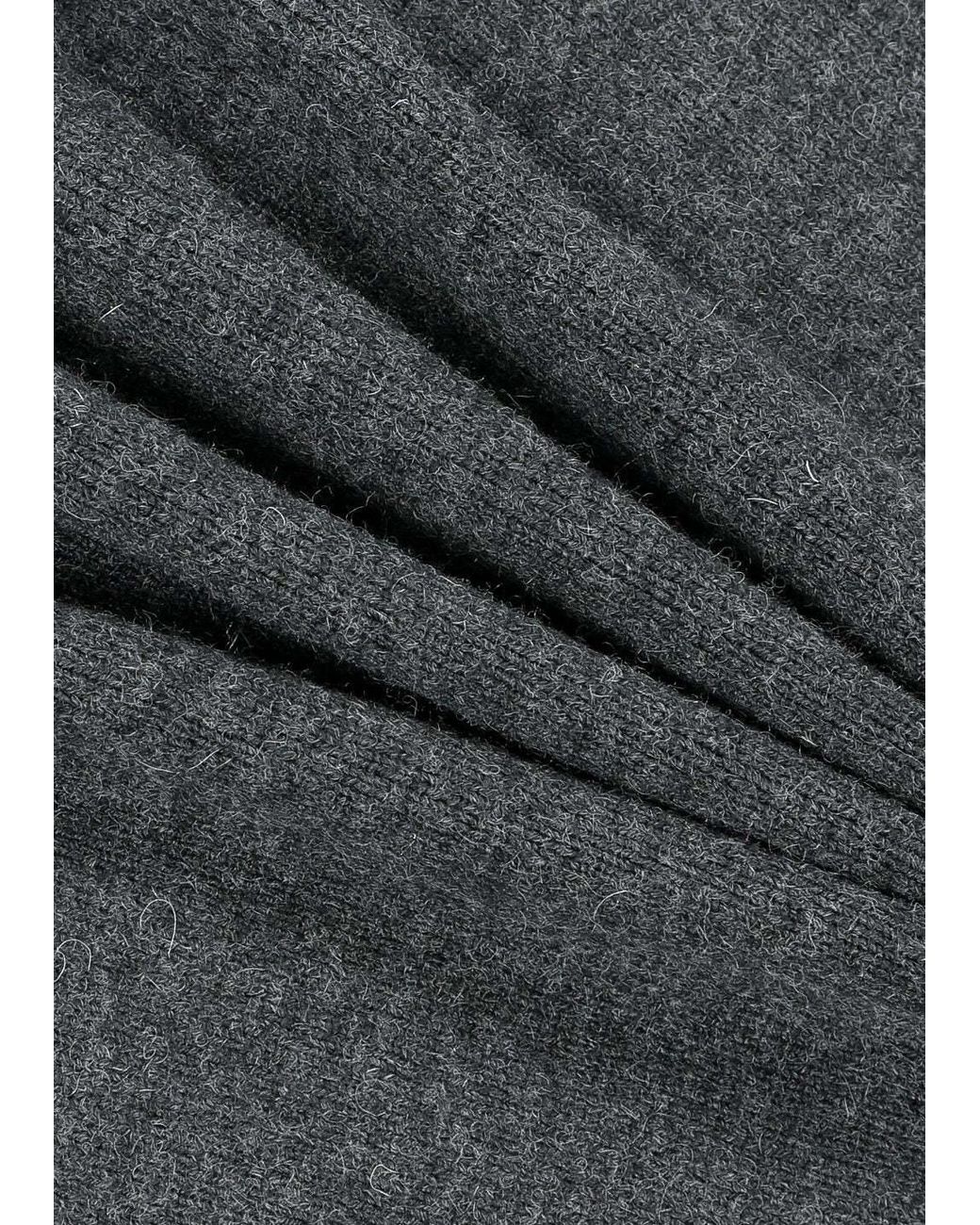 Amomento Gray Rounded Sleeve Cardigan for men