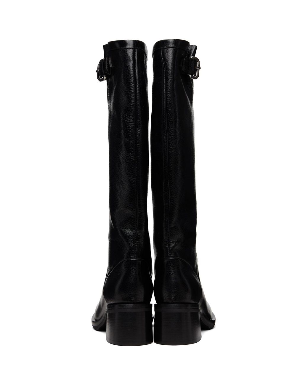Our Legacy Black Alta Buckled Knee-High Boots