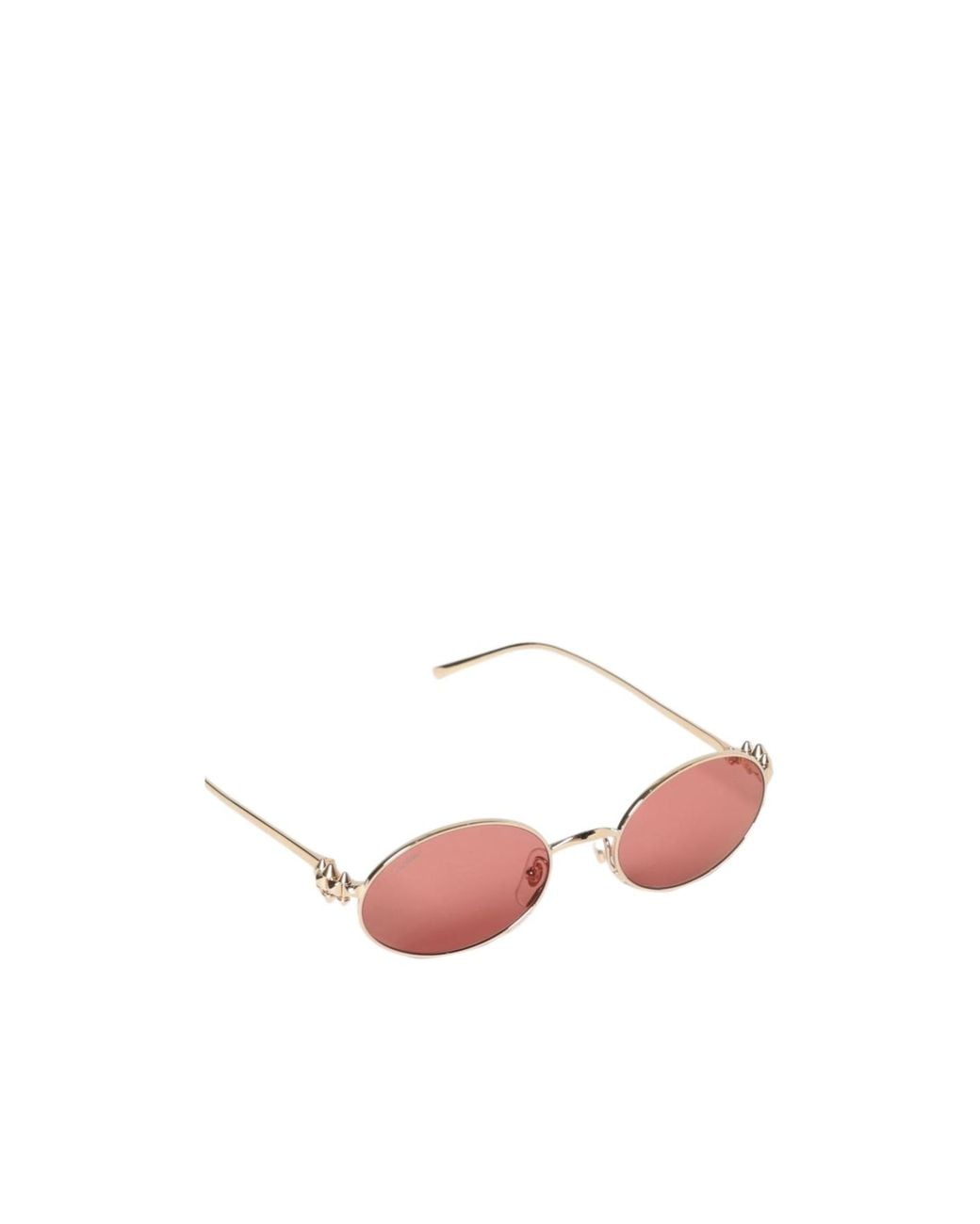 Cartier Pink Oval Frame Sunglasses