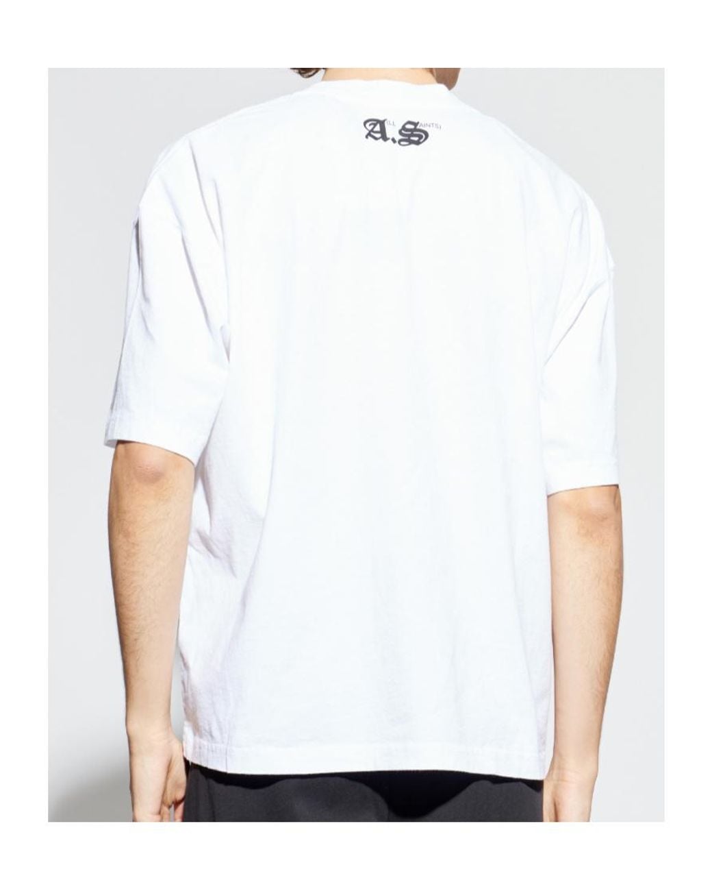 AllSaints White Kindred Graphic T-Shirt for men