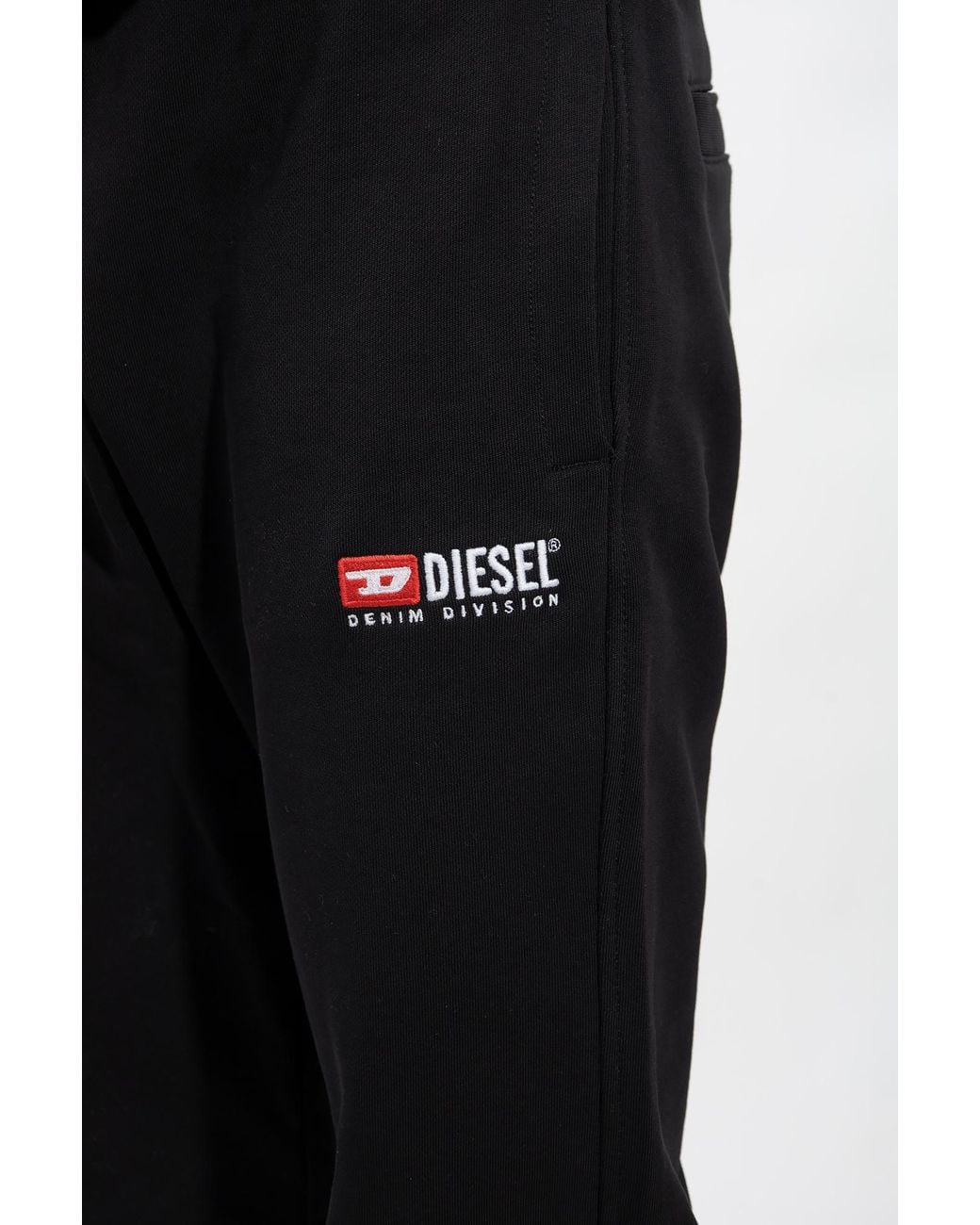 DIESEL Black P-Tary-Div Drawstring Sweatpants for men