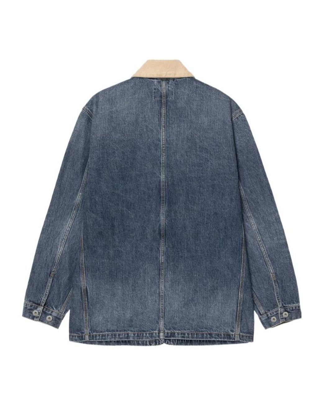 Carhartt Blue Warren Denim Chore Coat for men