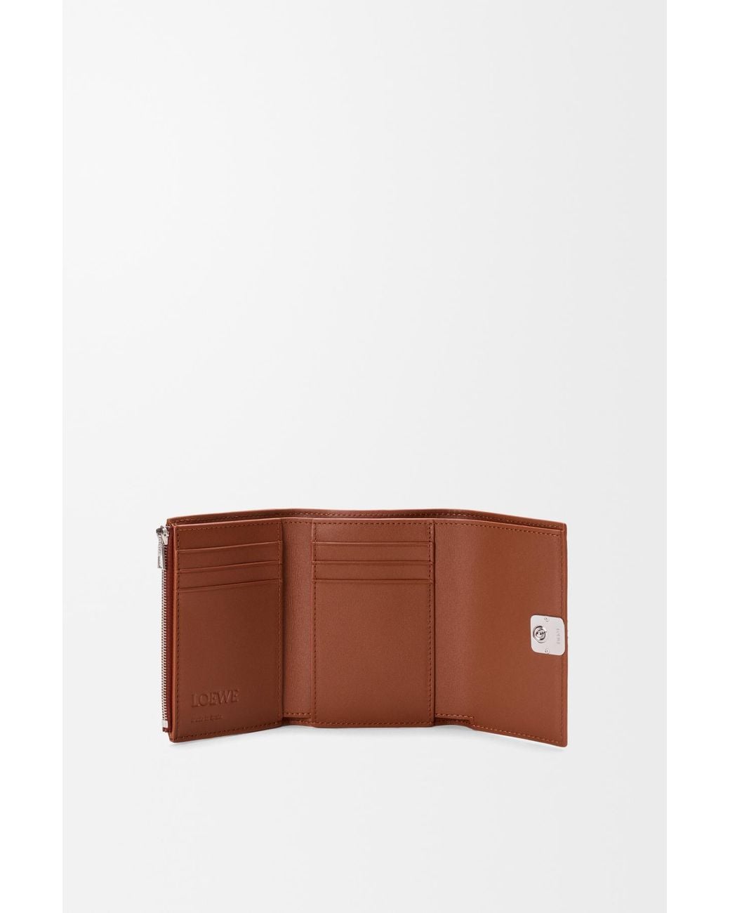 Loewe Orange Anagram Small Vertical Wallet