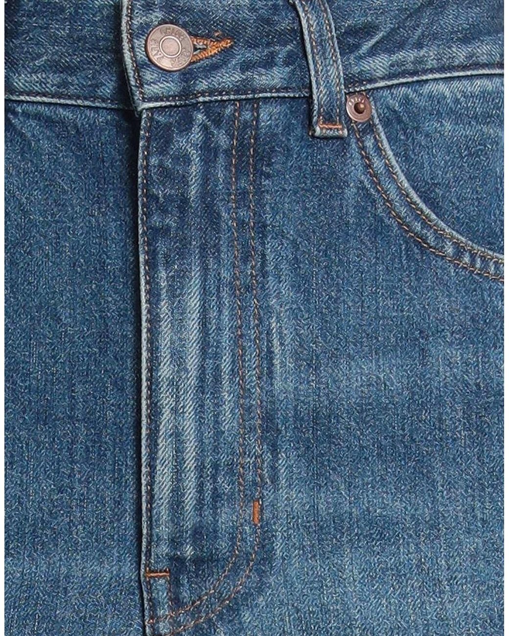 Chloé Blue Minimal High-Waist Loose-Fit Jeans