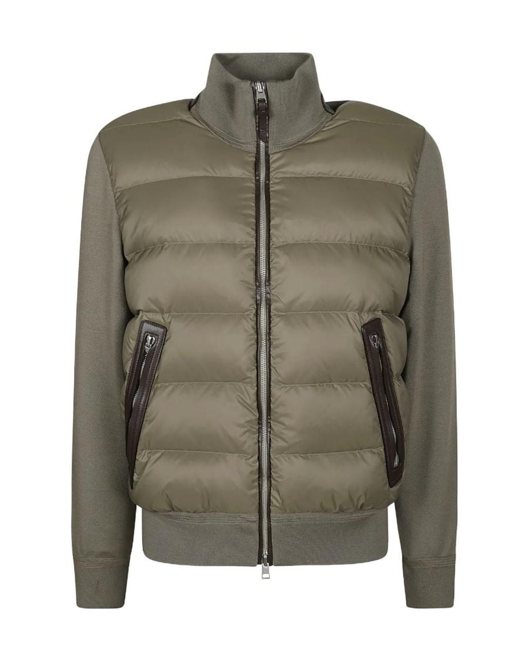 Tom Ford Green Padded Wool Jacket for men