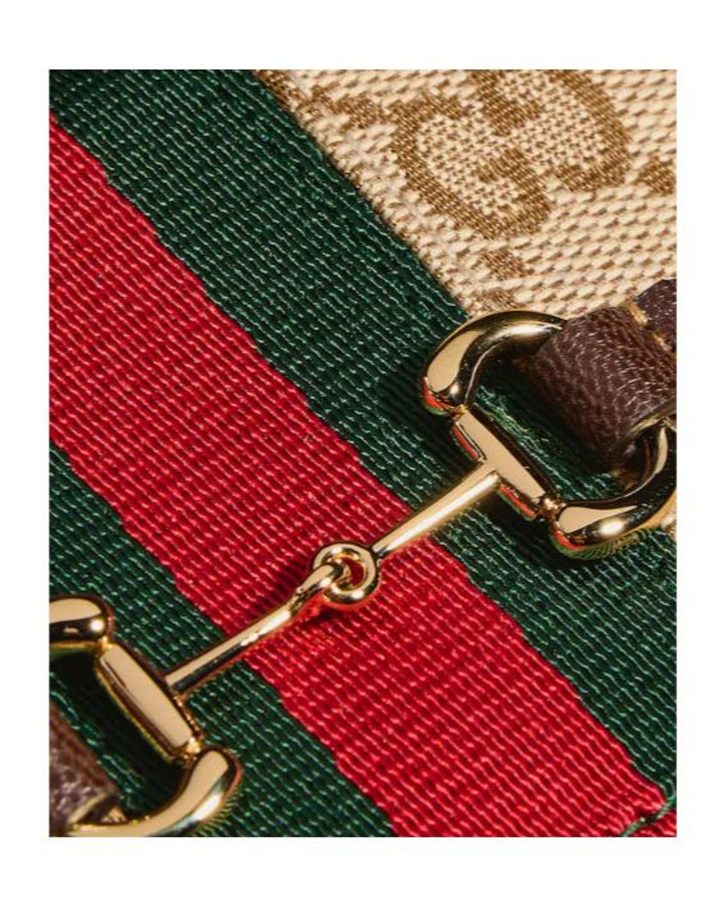 Gucci Multicolor Horsebit Web Compact Wallet