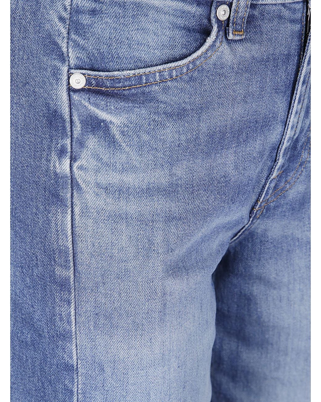 7 For All Mankind Blue Lotta Tailorless Wide-Leg Jeans