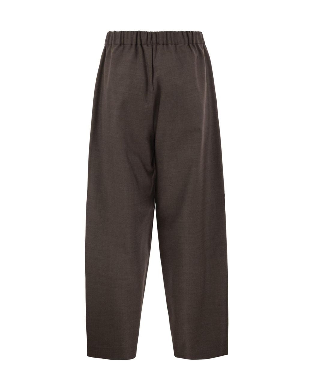 Antonelli Gray Drawstring Wide-Leg Pants