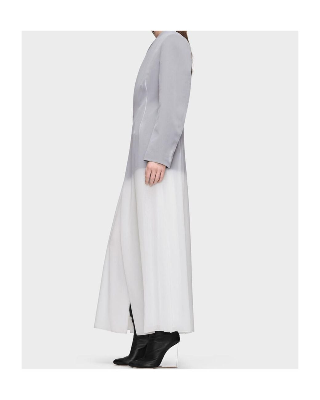 Maison Margiela White Covered Tailored Maxi Dress