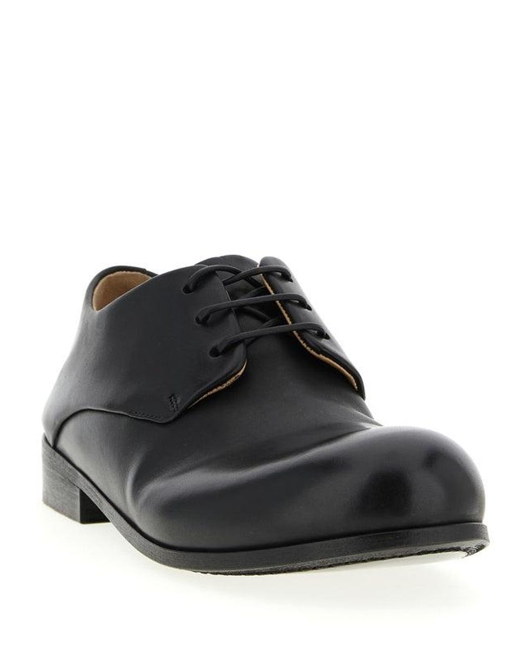 Marsèll Black Round-Toe Derby Shoes for men
